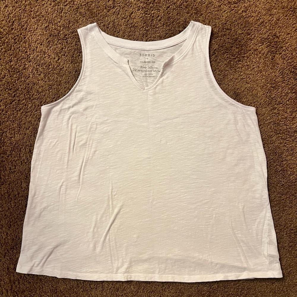 Torrid White Sleeveless Top for Women